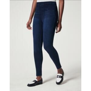 SPANX by Sara Blakely Dark Wash Denim Jegging Leggings - Size L/G